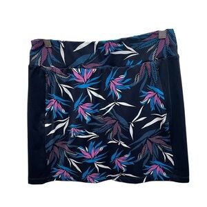 Tail women’s golf skort pickleball tropical print size XS zipper pockets